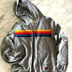 Aviator Nation 5-Stripe Zip Hoodie